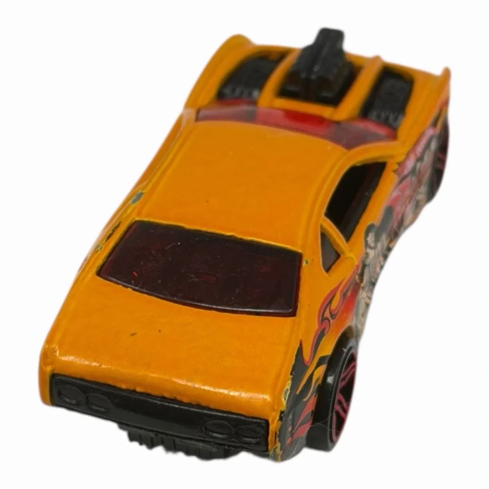 2001 Hot Wheels Overbored 454 Orange Car from Cyborg Assault Pack‎